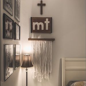 Modern Macrame Fridge Yarn Art